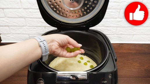 Вкусный виноградный пирог в мультиварке: идеальное угощение к чаю