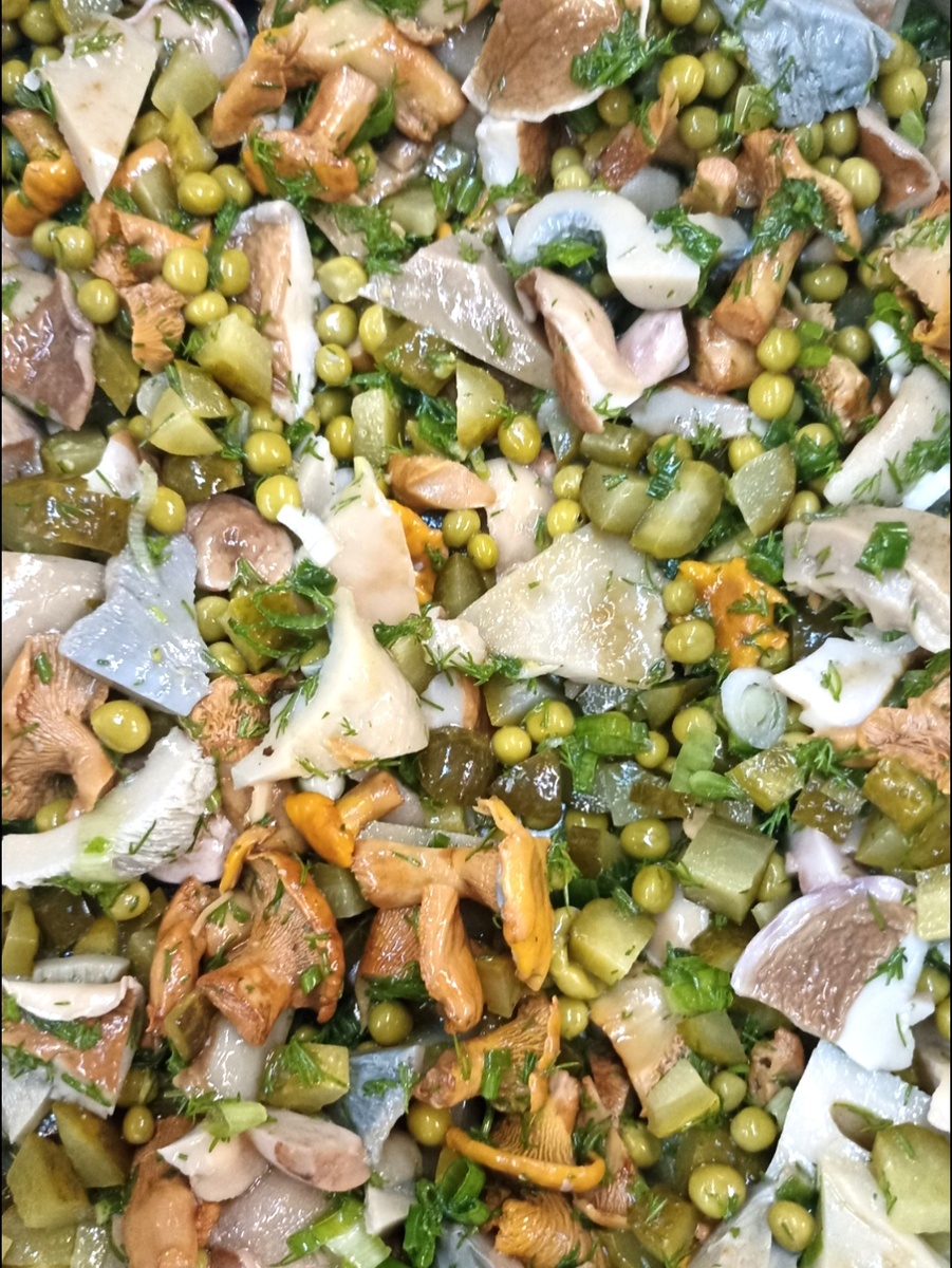 Монастырский салат с грибами: вкусное постное угощение от шеф-повара