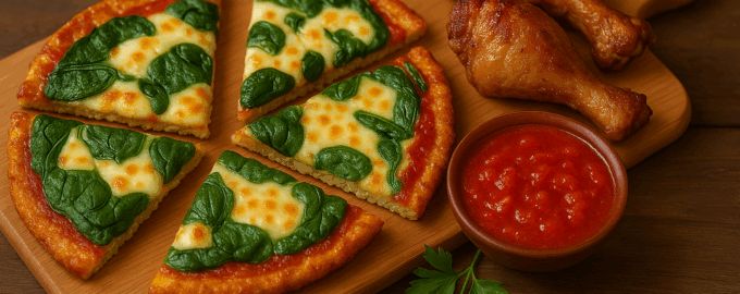 Пицца из цветной капусты: оригинальный рецепт с двумя сырами и шпинатом