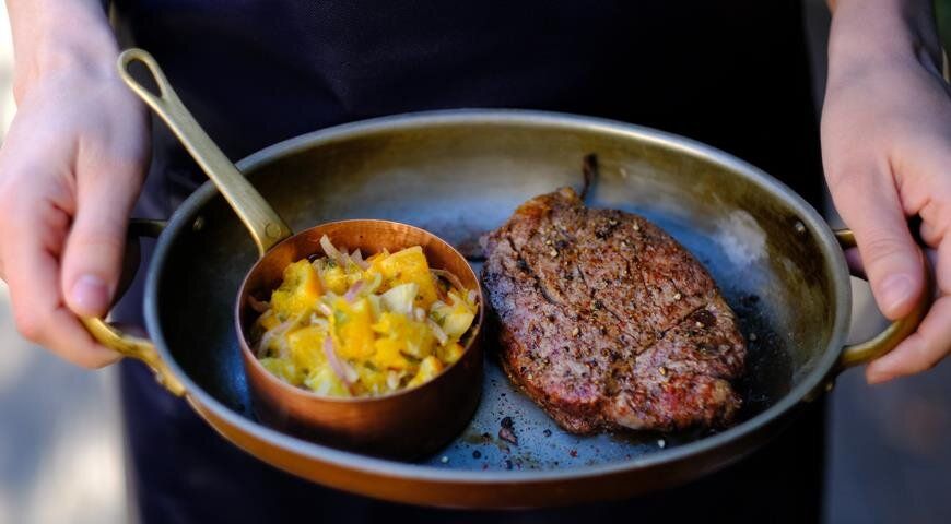 Идеальный стейк в перечном маринаде