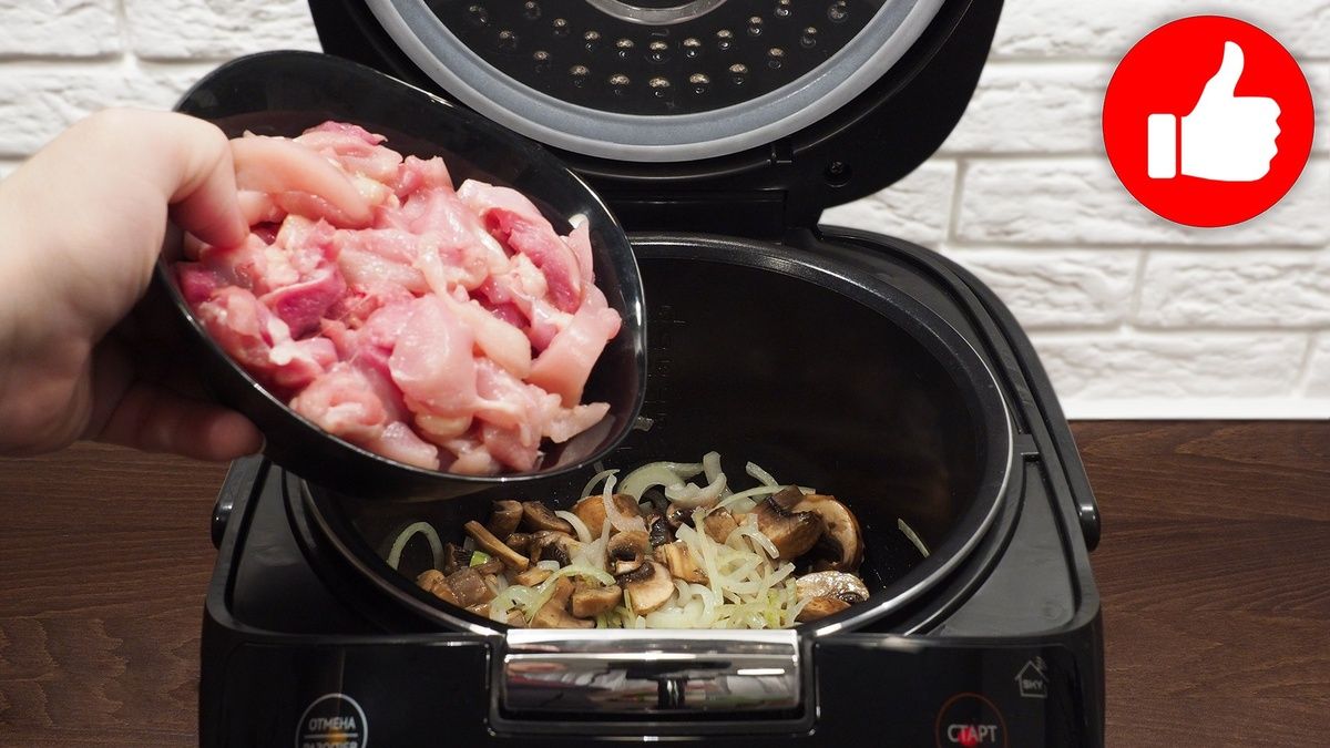 Нежная курица с грибами и болгарским перцем: идеальное блюдо для мультиварки