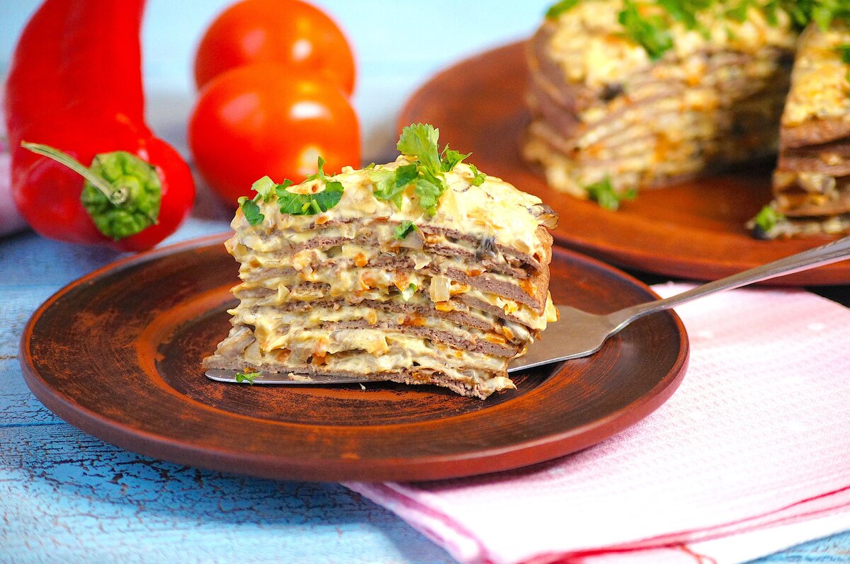 Торт из печени с грибами: идеальное угощение для вашего стола