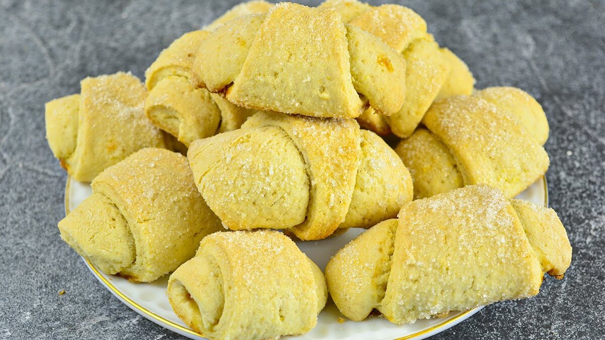 Как приготовить рогалики с запеченной тыквой