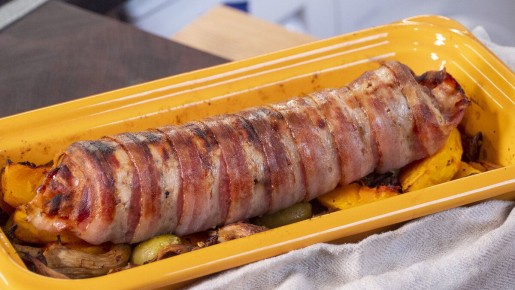 Непревзойденное блюдо для праздника: свиная вырезка с запеченными овощами