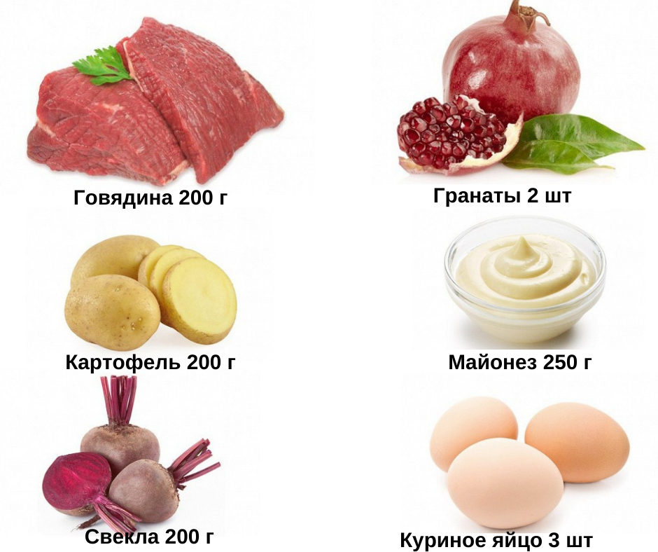 Очарование слоеного салата с говядиной и свеклой