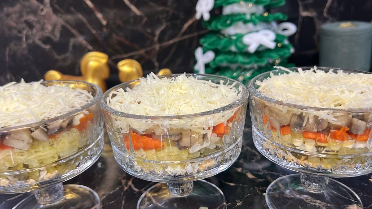 Нежный салат с грибами: идеальный выбор для любого случая