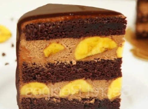 Торт любви: шоколадно-банановая мечта для гурманов