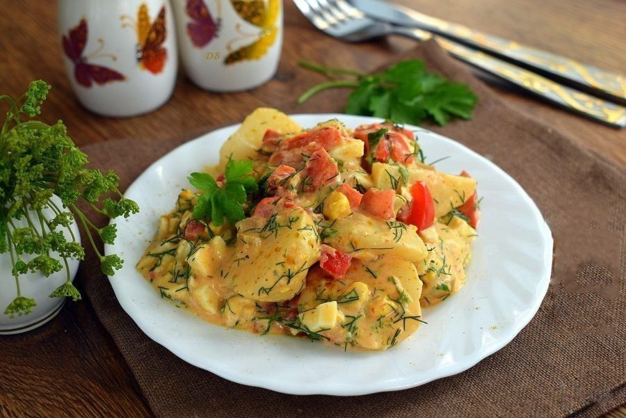 Ароматный картофельный салат с укропом: оригинальный рецепт
